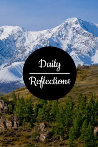 Daily Reflections Journal - 50 Blank Journal Pages - Nature Mountains Cover