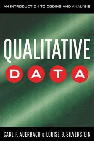 Qualitative Data: An Introduction to Coding and Analysis