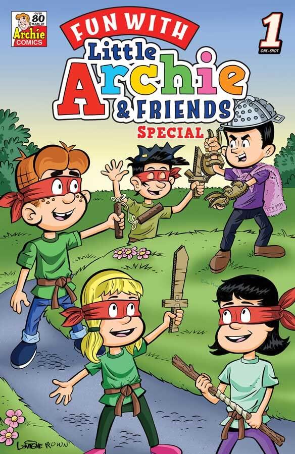 FUN WITH LITTLE ARCHIE AND FRIENDS #1 ONE-SHOT JETPACK EXCLUSIVE TMNT HOMAGE VARIANT