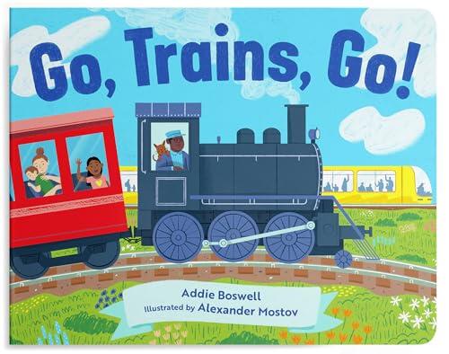 Go, Trains, Go!: Train Books for Toddlers 1-3