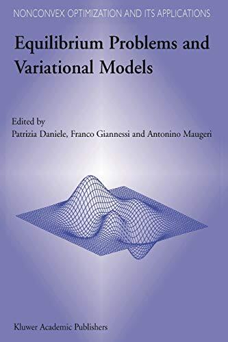 Equilibrium Problems and Variational Models