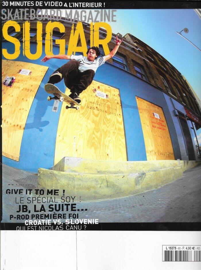 Sugar Skateboard Magazine n° 60 . Octobre 2004 .