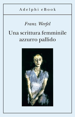 Una scrittura femminile azzurro pallido