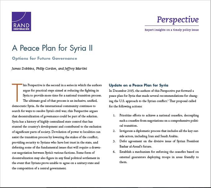 A Peace Plan For Syria 2