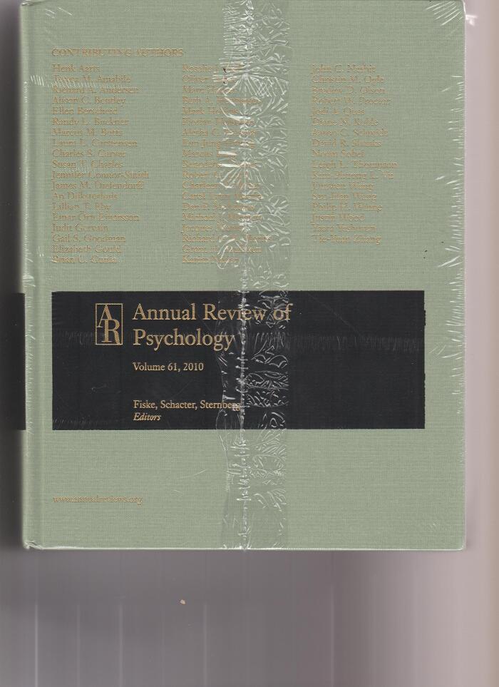 Annual Review Of Psychology (Volume 61)