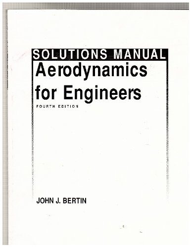 Solutions Manual Aerodynamics for Engineers