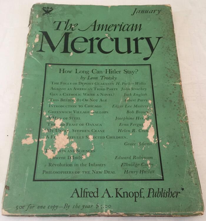 The American Mercury Volume XXXI, Number 121, January 1934
