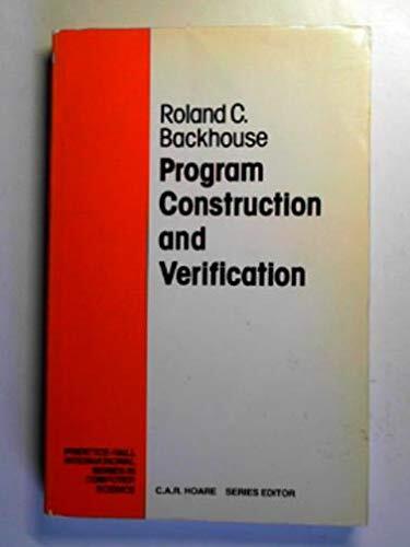 Program Construction and Verification