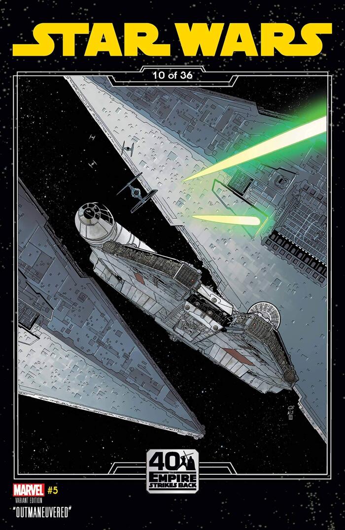 Star Wars #5 Chris Sprouse The Empire Strikes Back “Outmaneuvered” Variant 10 of 36