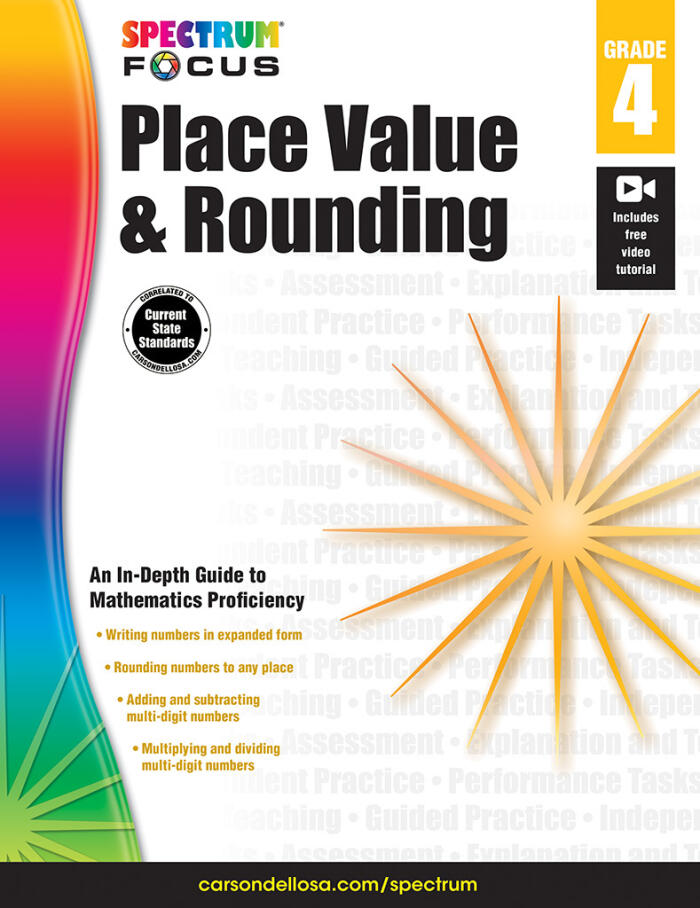 Spectrum - Place Value and Rounding, Grade 4