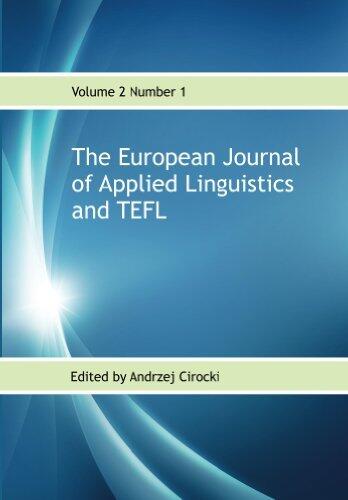 The European Journal of Applied Linguistics and TEFL (Volume 2 Number 1)