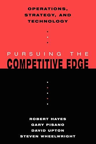 Operations, Strategy, and Technology: Pursuing the Competitive Edge