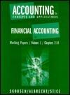Working Papers, Volume 1, Chs. 2-14, Accounting: Concepts and Applications