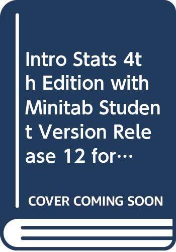 Introduction to Statistics [with Minitab Student Version 3.5 disk, Release 12 for Windows]