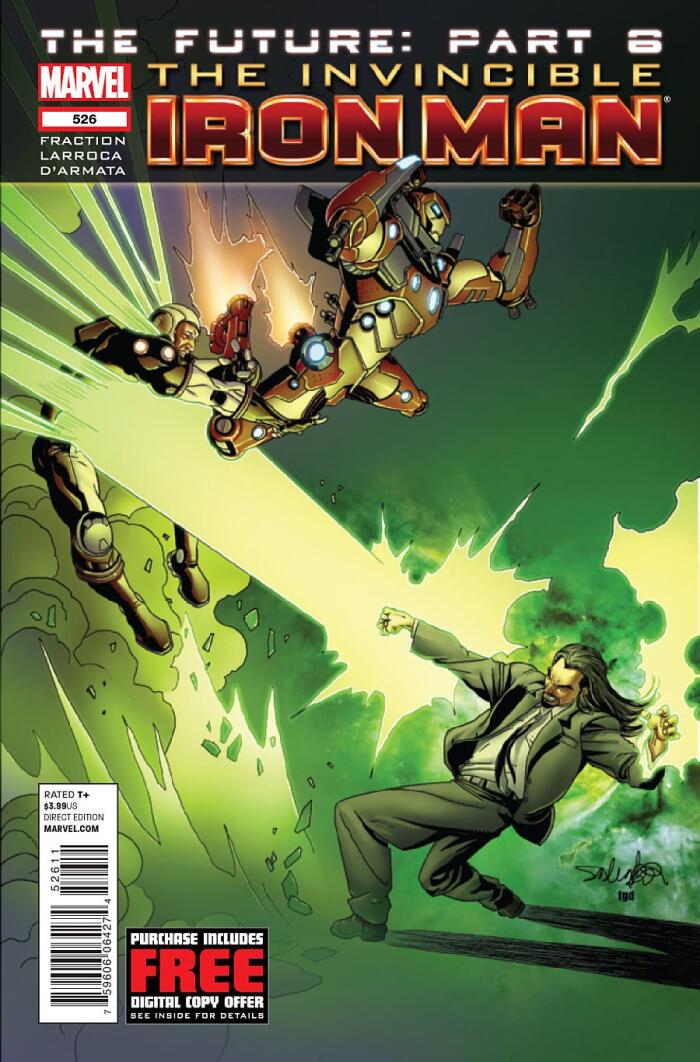 Invincible Iron Man #526 "Tony and Stane Versus Mandarin- Rescue and Iron MAN 2.0 Versus Hammer"