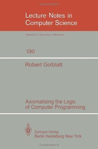 Axiomatising the Logic of Computer Programming