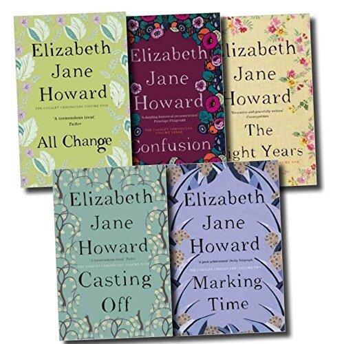 Elizabeth Jane Howard Cazalet Chronicles 5 Books Set, (The Light Years, Marking Time, Confusion, Casting Off and All Change)
