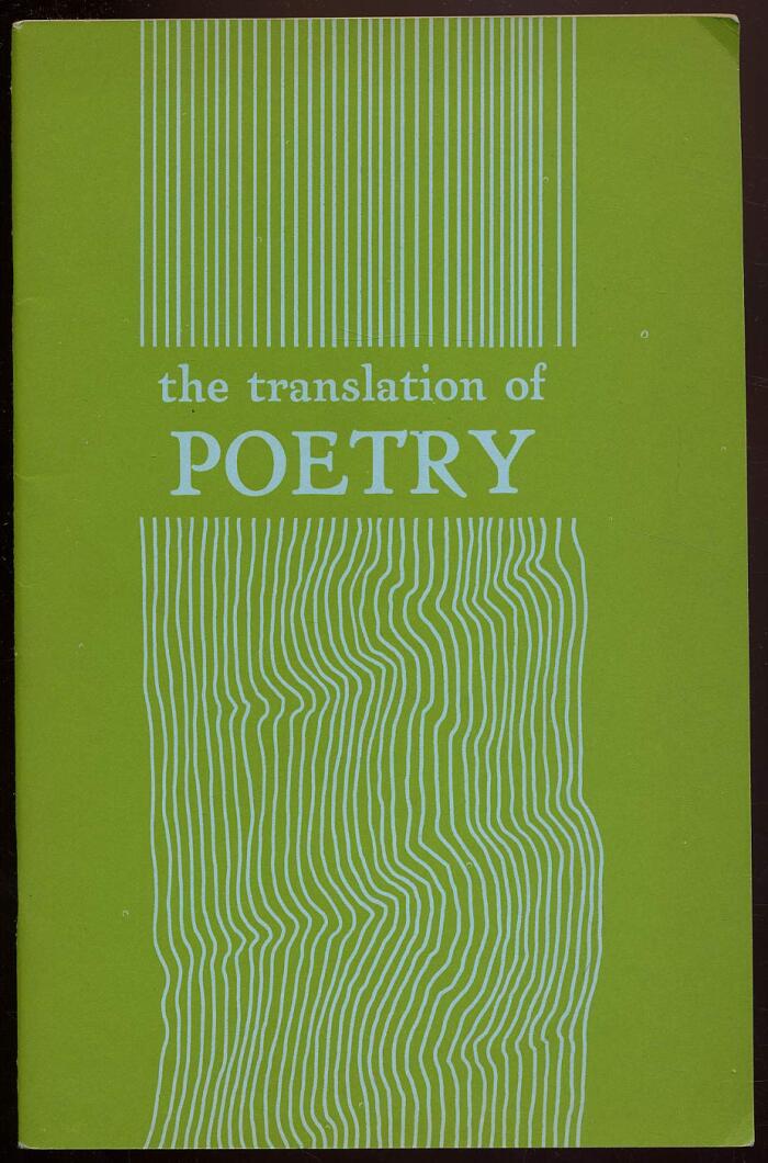 The translation of poetry