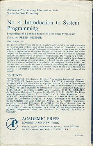 ALGOL 60 implementation;: The translation and use of ALGOL 60 programs on a computer,