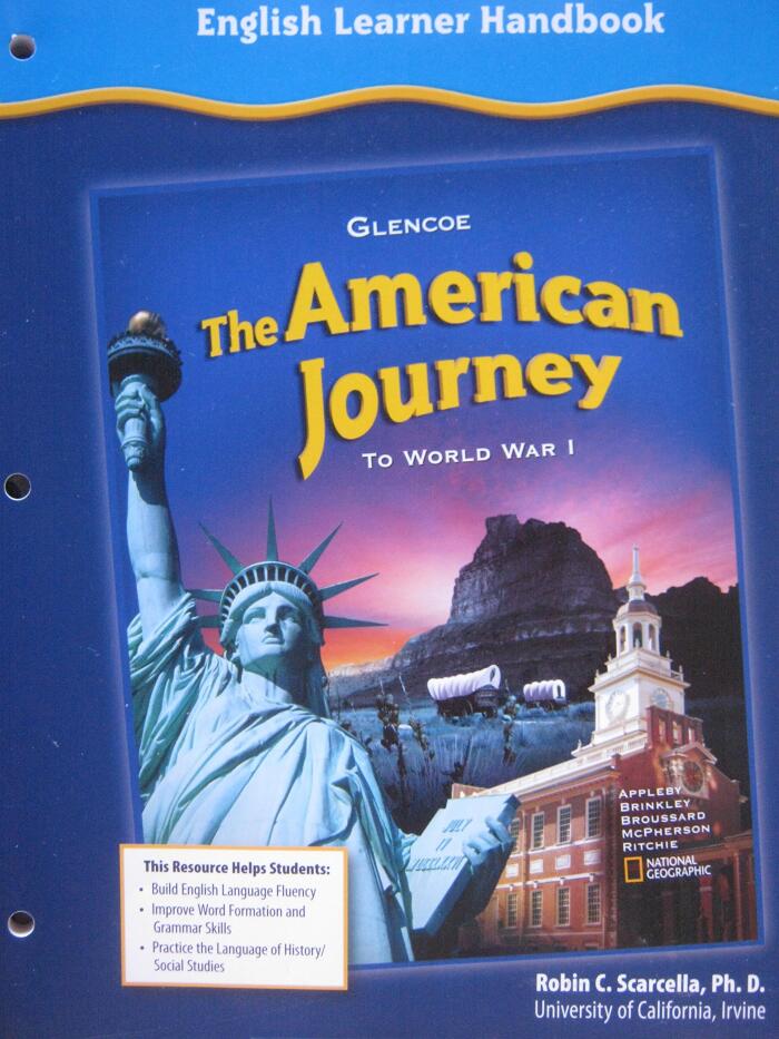 Glencoe The American Journey to World War 1 English Learner Handbook