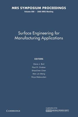 Surface Engineering for Manufacturing Applications: Volume 890