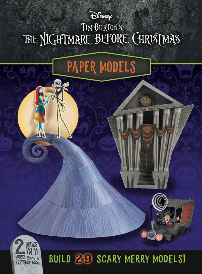 Disney: Tim Burton's The Nightmare Before Christmas Paper Models - Model Kit for Teens and Adults, Officially Licensed