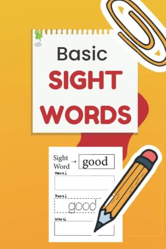 basic sight words: trace and write basic sight words for elementary school or adult education, small size, ideal for use during waiting time