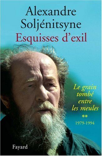 Esquisses d'exil: Le grain tombé entre les meules, 1979-1994