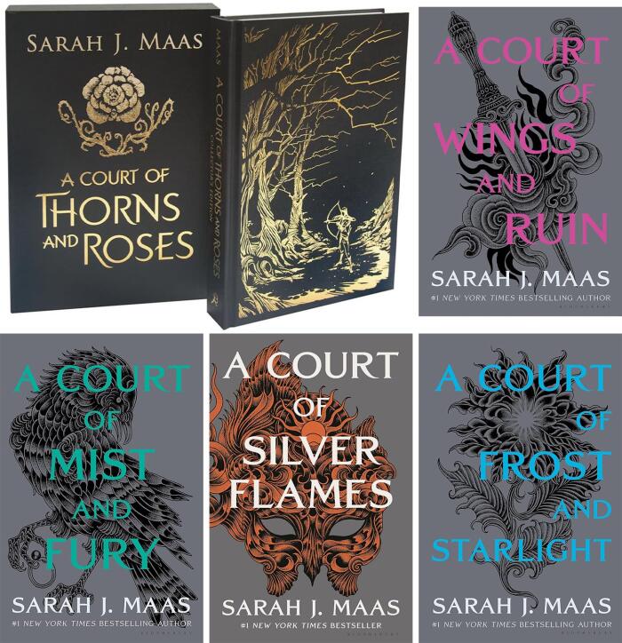 A Court of Thorns and Roses 1-5 Series. A Court of Thorns and Roses (Collector Edition), A Court of Mist and Fury, A Court of Wings and Ruin, A Court of Frost and Starlight, A Court of Silver Flames