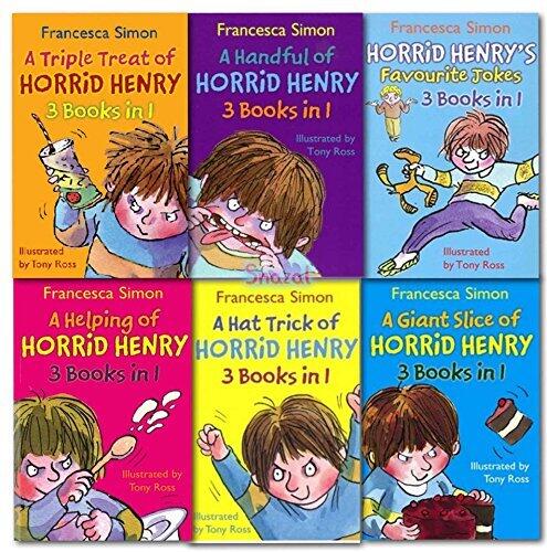 Horrid Henry Collection 18 Titles in 6 Books Set