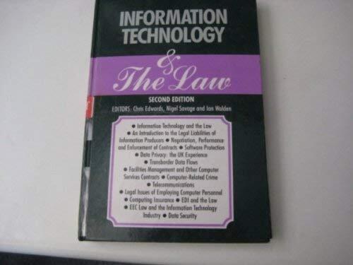 Information Technology and the Law