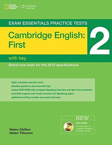 Exam Essentials: Cambridge First Practice Tests 2 (w/key + DVD-ROM)