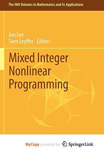 Mixed Integer Nonlinear Programming