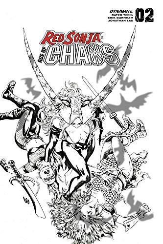 RED SONJA AGE OF CHAOS #2 1:35 INCENTIVE COPY LAU BLACK & WHITE
