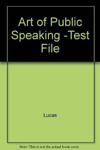 Art of Public Speaking -test File