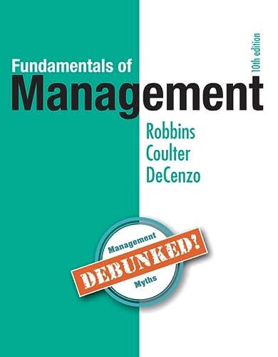 Fundamentals of Management: Essential Concepts and Applications