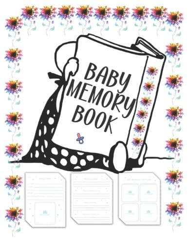 Baby Memory NOTEBOOK: Beautiful modern baby book and scrapbook for tracking special moments, milestones, and growth from pregnancy to the first five years.110 Page