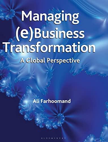 Managing Ebusiness Transformation: A Global Perspective
