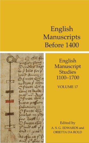 English Manuscripts Before 1400 (English Manuscript Studies 1100-1700) by A. S. G. Edwards