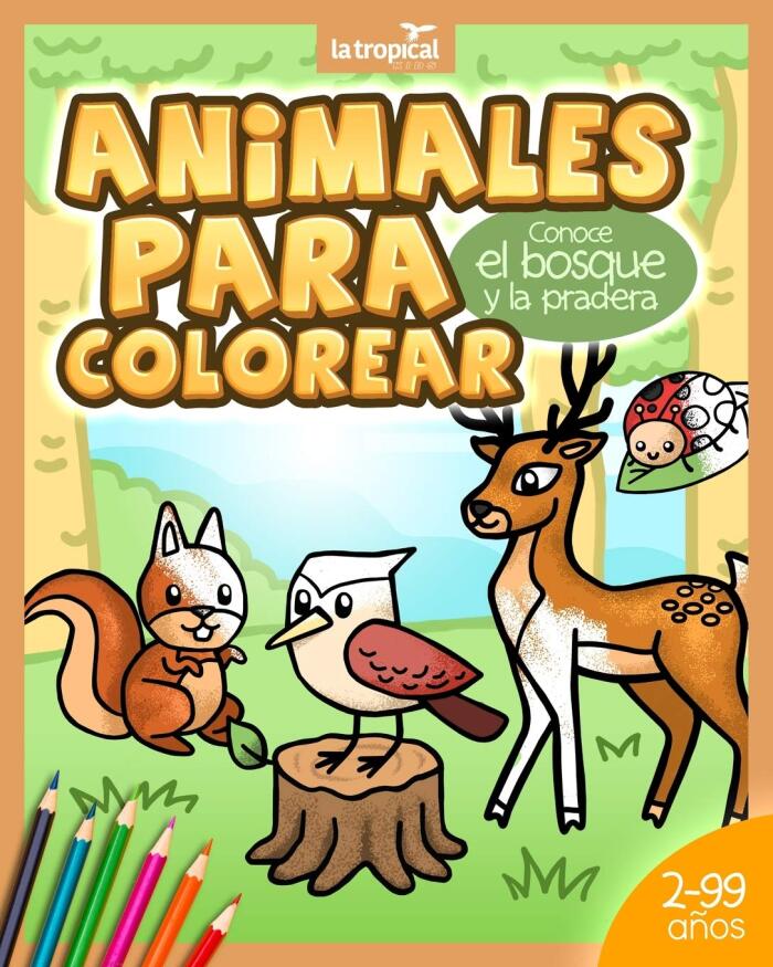 Animales para Colorear. Conoce el bosque y la pradera: Libro de animales silvestres para niños y niñas desde los 2 años - preescolar y guardería. ... para leer en voz alta.
