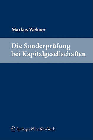 Die Sonderprufung Bei Kapitalgesellschaften