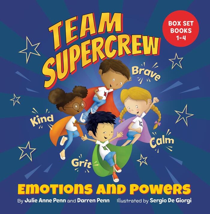 Team Supercrew - Emotions and Powers - 4 Book Box Set (books 1-4):: Social Emotional Learning for Kids Ages 2 - 8 | CBT-Inspired Stories to Build Confidence and Manage Emotions