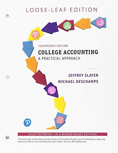 College Accounting: A Practical Approach