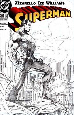Superman #204 "Diamond Summit Rrp Jim Lee Sketch Variant"