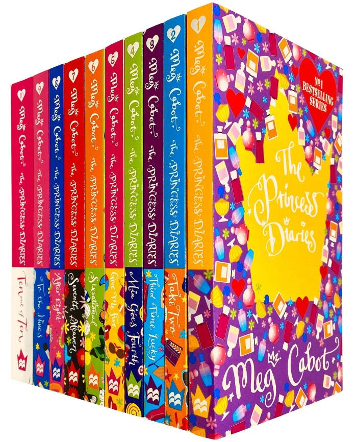 The Princess Diaries 10 Books Collection Set by Meg Cabot (Books 1 - 10)