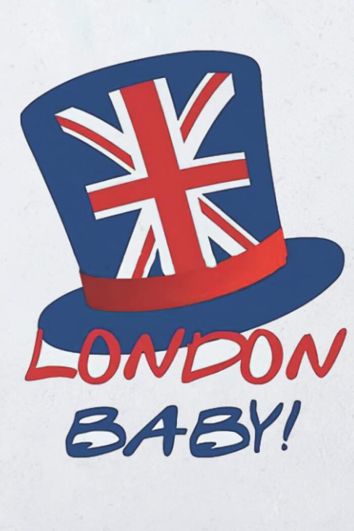 London Baby Friends Notebook: - 110 Pages, In Lines, 6 x 9 Inches