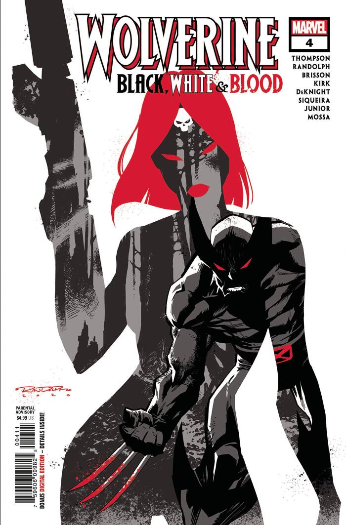 Wolverine Black White & Blood #4 (Of 4 ) W/ Rated Comics Backer