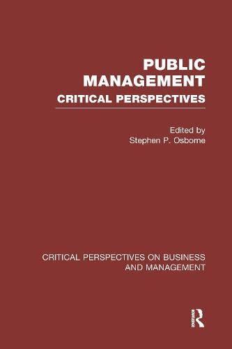 Public Management:Crit Pers V1