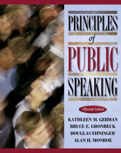 Principles of Public Speaking (15th Edition)