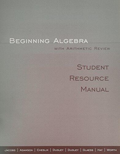Beginning Algebra: With Arithmetic Review And Mathematics Modules